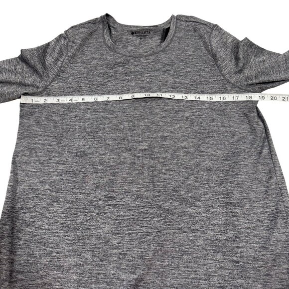Athleta Sunlover Heathered Gray UPF Tulip Back Top Size ST (Tall) - Picture 6 of 7